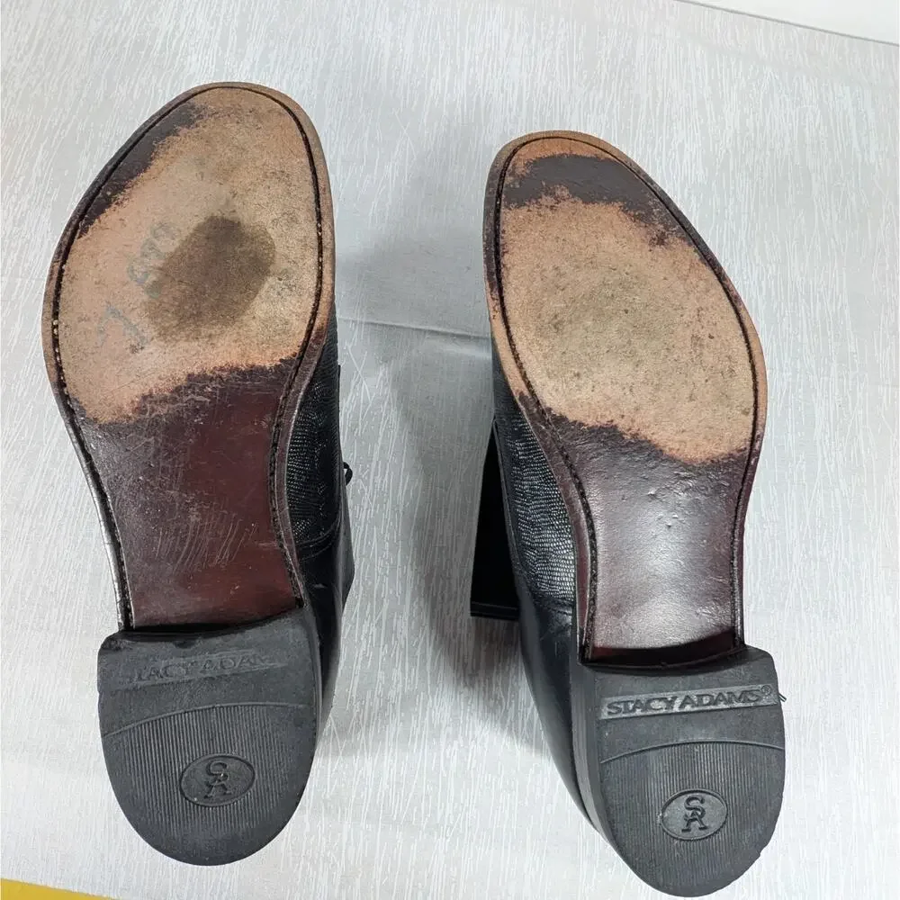 Stacy Adams Oxford Shoes Mens Size 8.5 D Black Madison (00049-01)